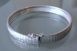 Rhodiniertes Silber 800 Armband 19 cm