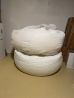 Sitzsack Füllung weiss Streifen gebraucht