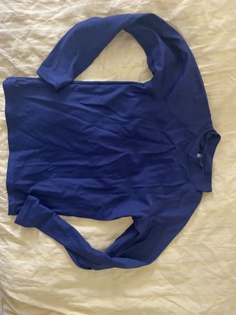 Blue Long Sleeve Rash Guard -  anti UV - migros 122