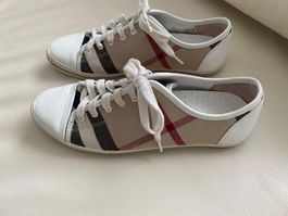 MUST HAVE - sportlicher Damen-Sneaker, Karo, beige, 40