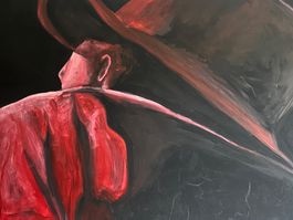 "Cowboy Rouge" Acryl auf Leinwand