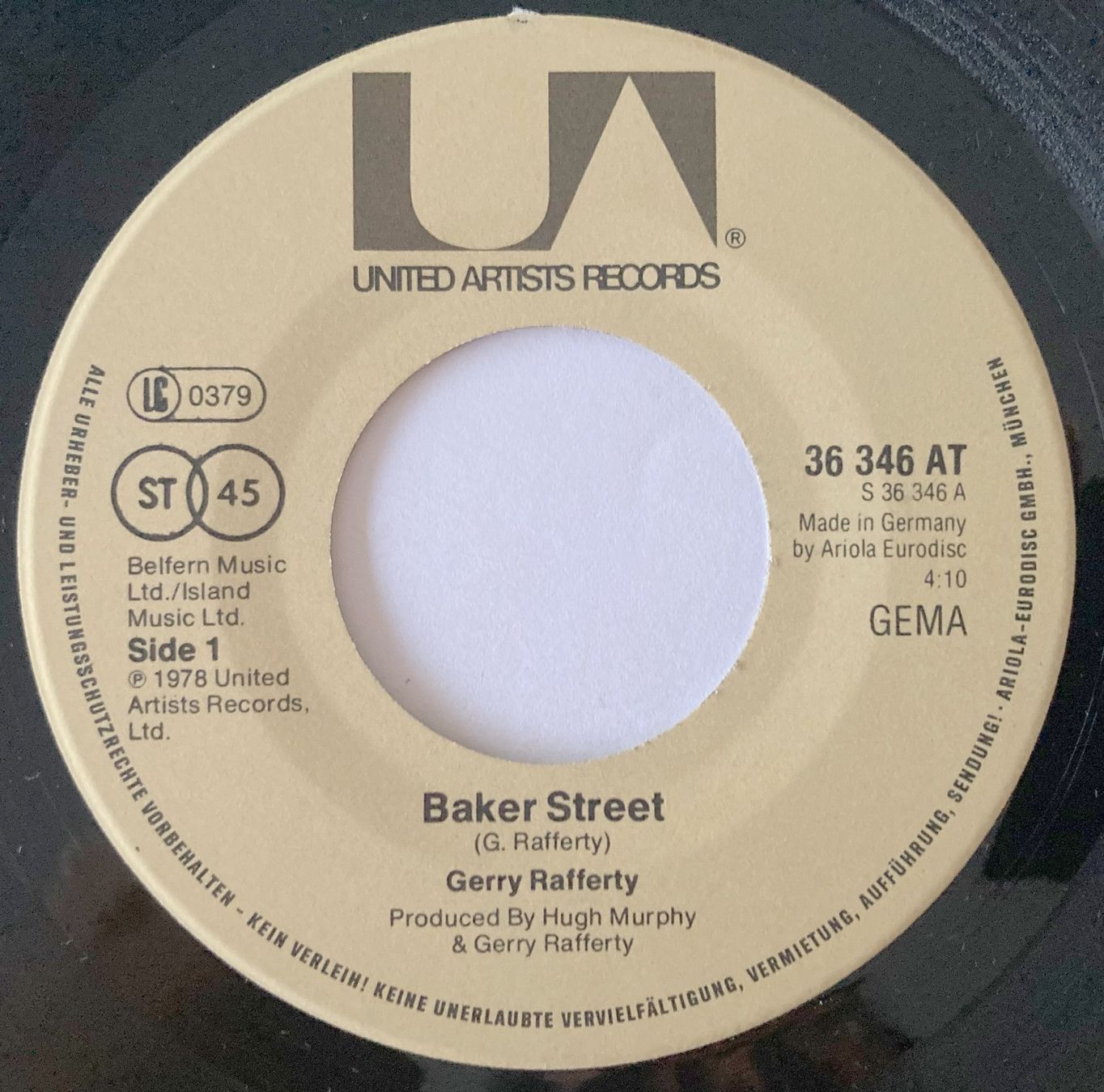 Schallplatten: GERRY RAFFERTY - BAKER STREET – Gebraucht aus Bottens von hotter-than-hell 2
