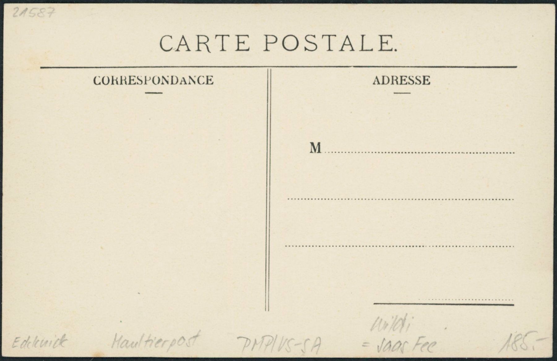 Cartoline postali: VS Wildi - Maultierpost - Saas Fee – Nuovo (secondo la descrizione) da Schindellegi venduto da leecollect 1