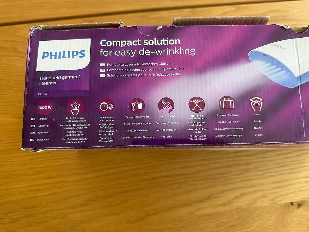 Ferri da stiro: Philips tragbare Dampfbürste, Brosse vapeur portable – Usato da Mont-sur-Lausanne venduto da jojoaja 1