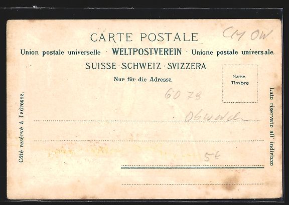 Cartoline postali: AK Lungern, Ortsansicht mit Brünig – Usato da Berlin venduto da bartko-reher 1