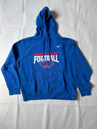 Vintage Nike Hanover College Football Hoodie Blue Size L