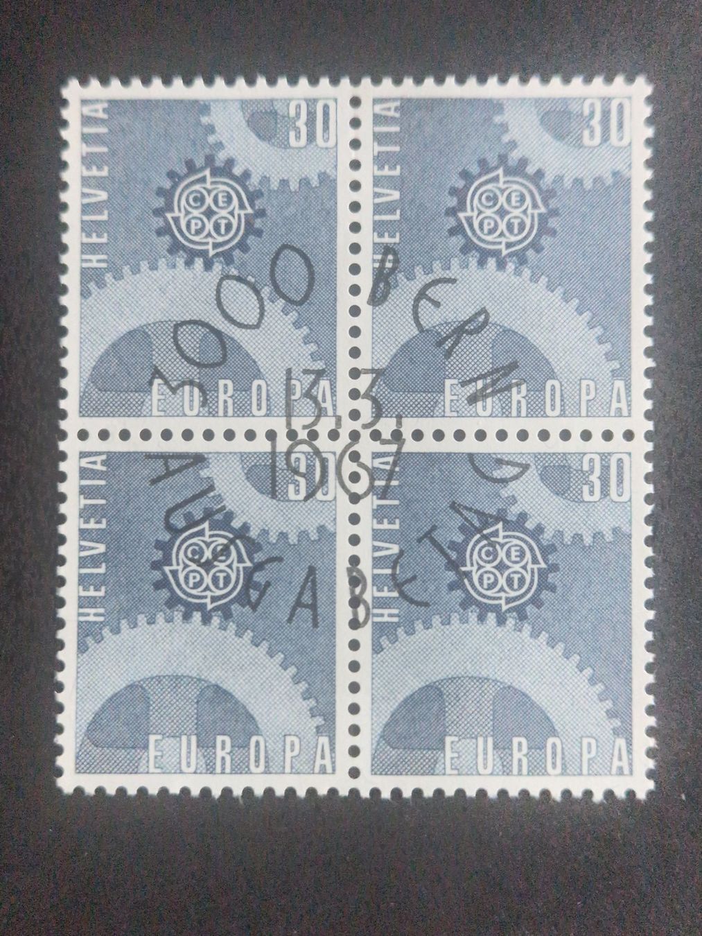 Alle Briefmarken: N° 448  4 block ET gestempelt – Gebraucht aus Bouveret von hckoala