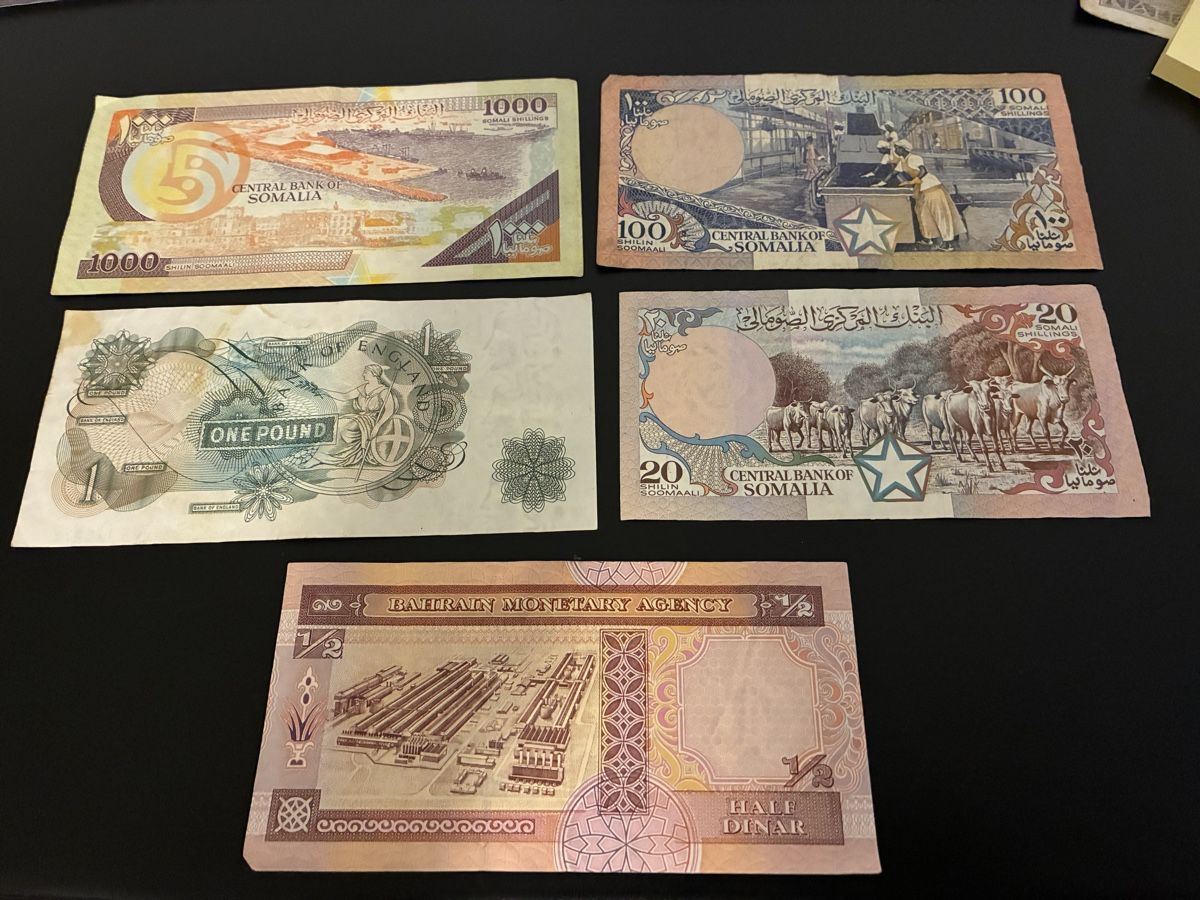 Banconote: 5 verschiedene Banknoten  – Usato da Dällikon venduto da Woldbanknoten 2