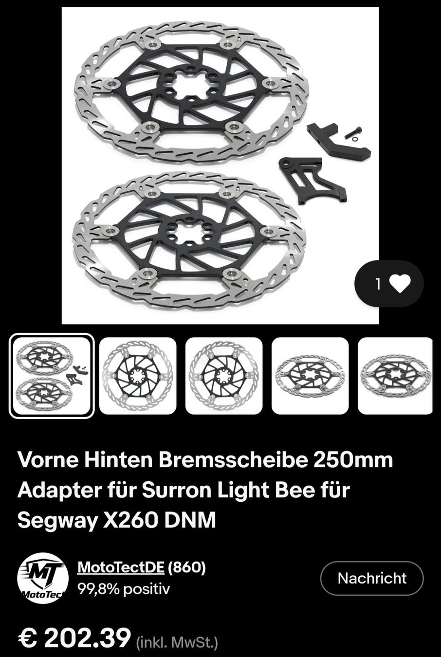 Veicoli elettrici: Surron light bee – Usato da Windisch venduto da djo_jsj6 7