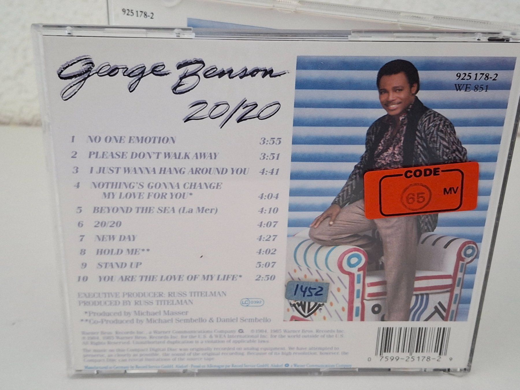 CD: CD George Benson CD 20/20 – Usato da Aarberg venduto da Jackup1 1