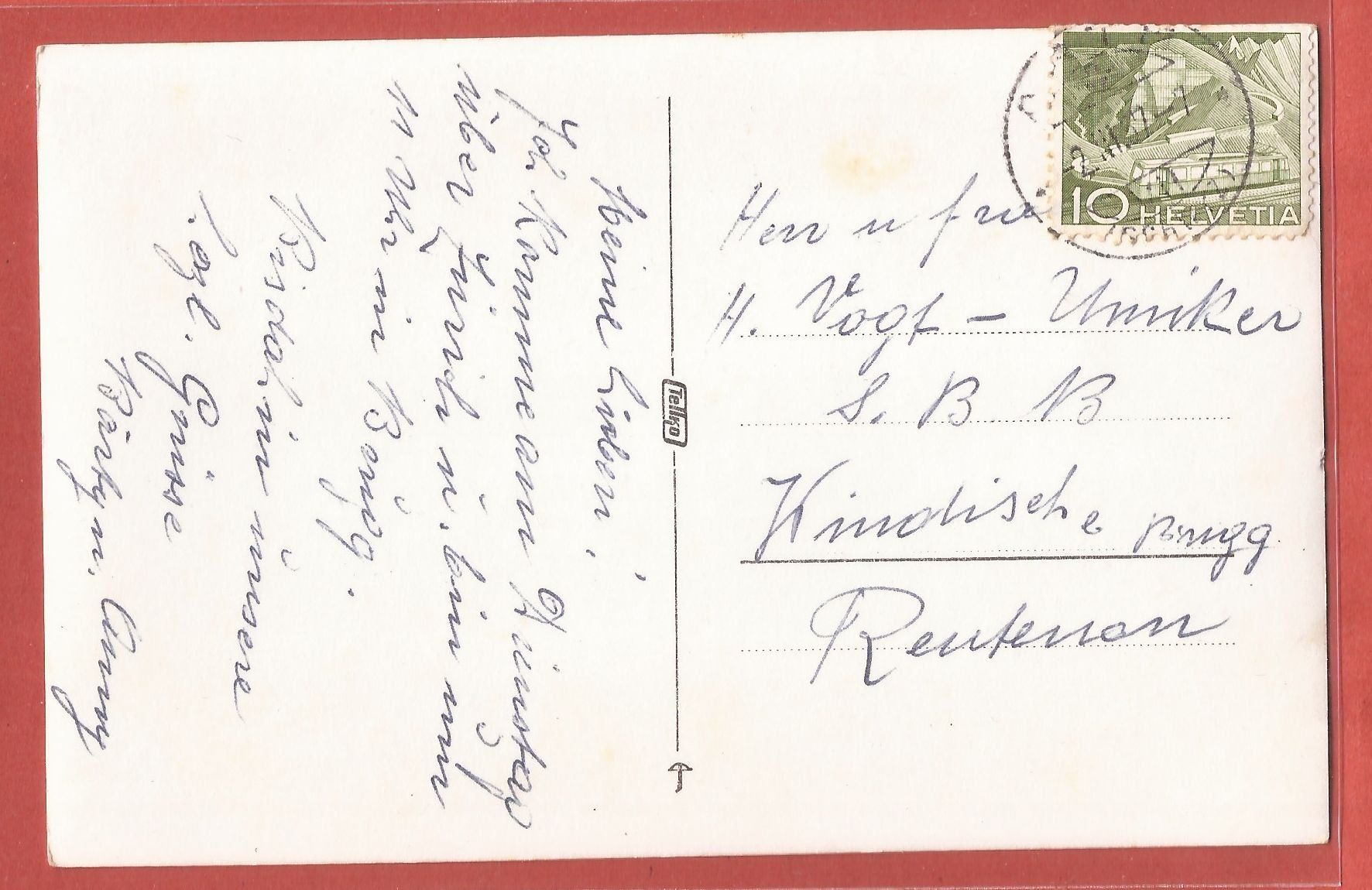 Cartoline postali: Arth - Hotel Engel mit Oldtimer - ca. 1935 - 1957 gestempelt – Usato da Fislisbach venduto da Porano 1