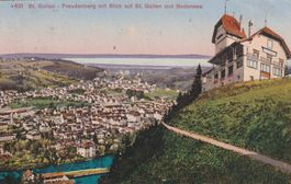 St.Gallen-Freudenberg  mit Bodensee-1910