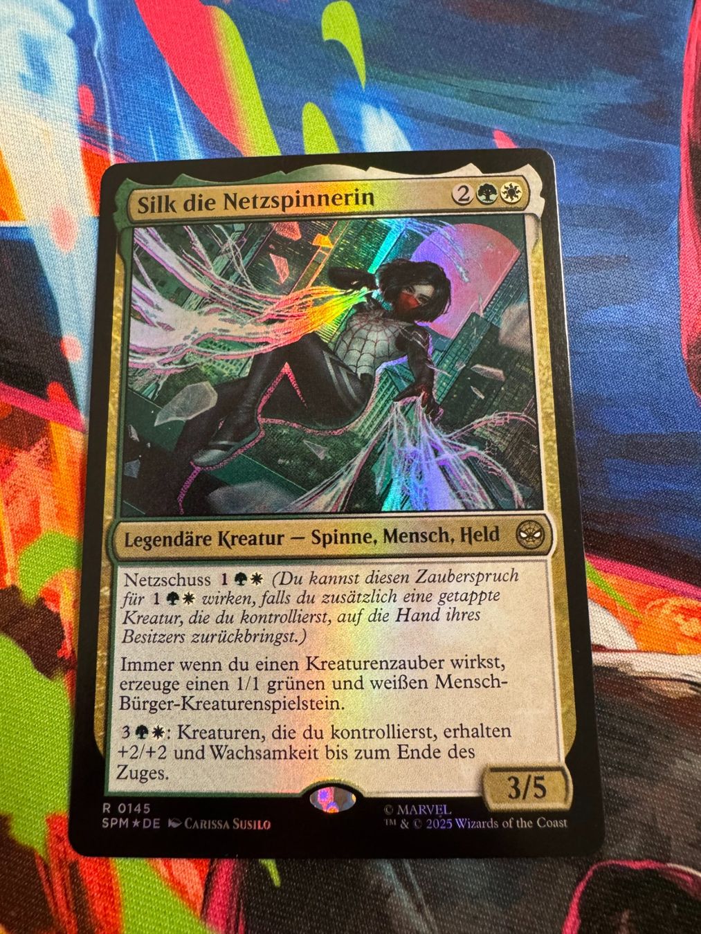 Magic The Gathering Carte collezionabili: Silk die Netzspinnerin - Foil - Marvel's Spider-Man - Magic – Nuovo (secondo la descrizione) da Bülach venduto da Pfrenzel