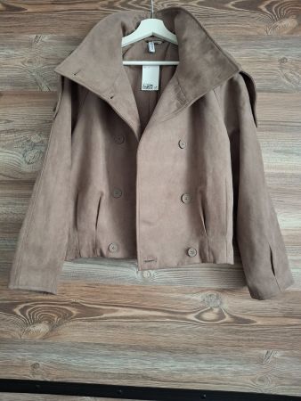 Neu Kurze Jacke H&M Divided Optik Wildleder
