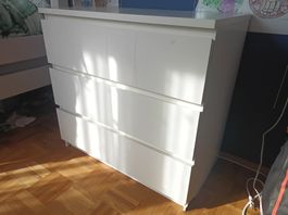 Kommode Ikea weiss mit drei Schubladen gebraucht