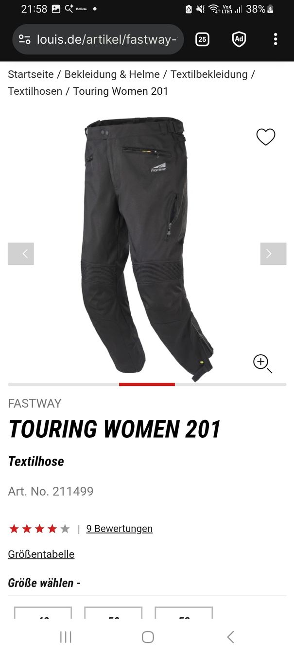 Pantaloni: Motorrad-Hose – Usato da St. Gallen venduto da val_7stw