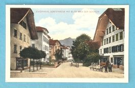 Schüpfheim - Dorfstrasse belebt - alte Ansichtskarte