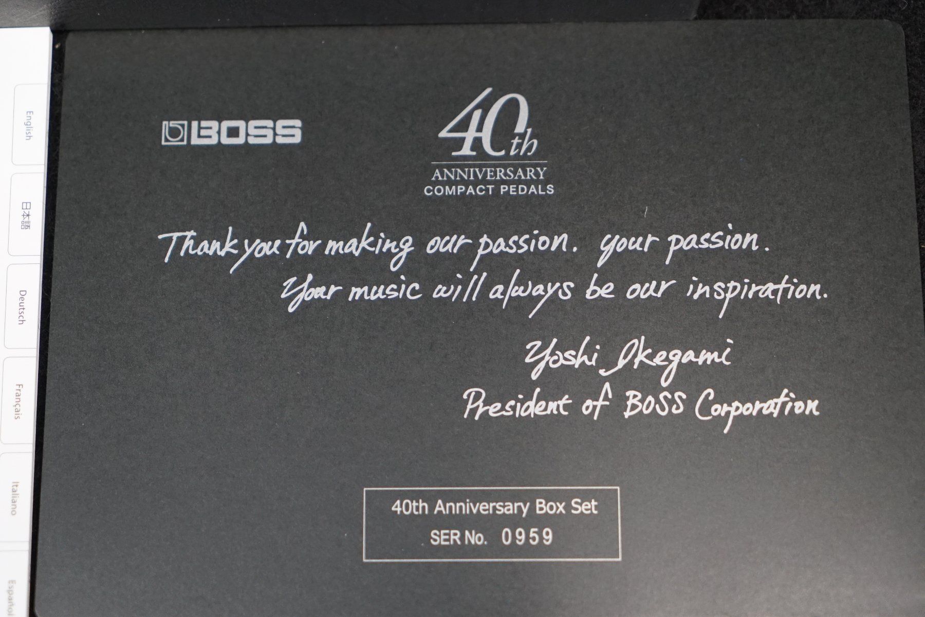 Boss Musikinstrumente: Boss 40th Anniversary Box Set – Gebraucht aus Ortschwaben von Musictrade 9