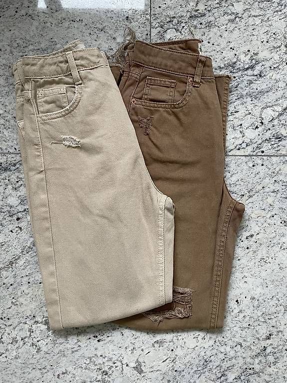 Jeans: Coppia di jeans beige+marrone scuro – Usato da Ascona venduto da eli_nq6c