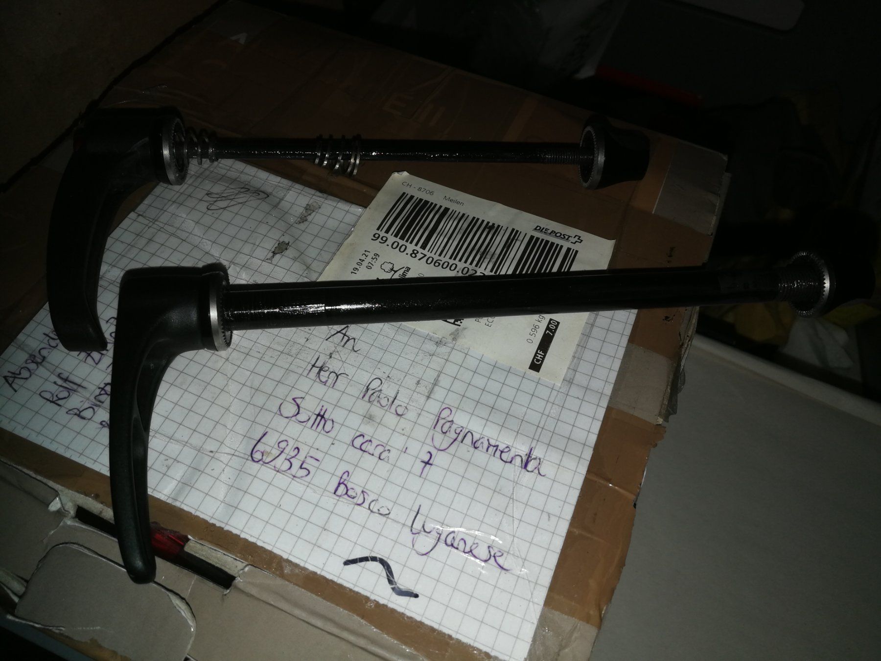 Swiss Ersatzteile: Schellspanner/achse DT Swiss MTB – Gebraucht aus Bosco Luganese von pagnamen 1
