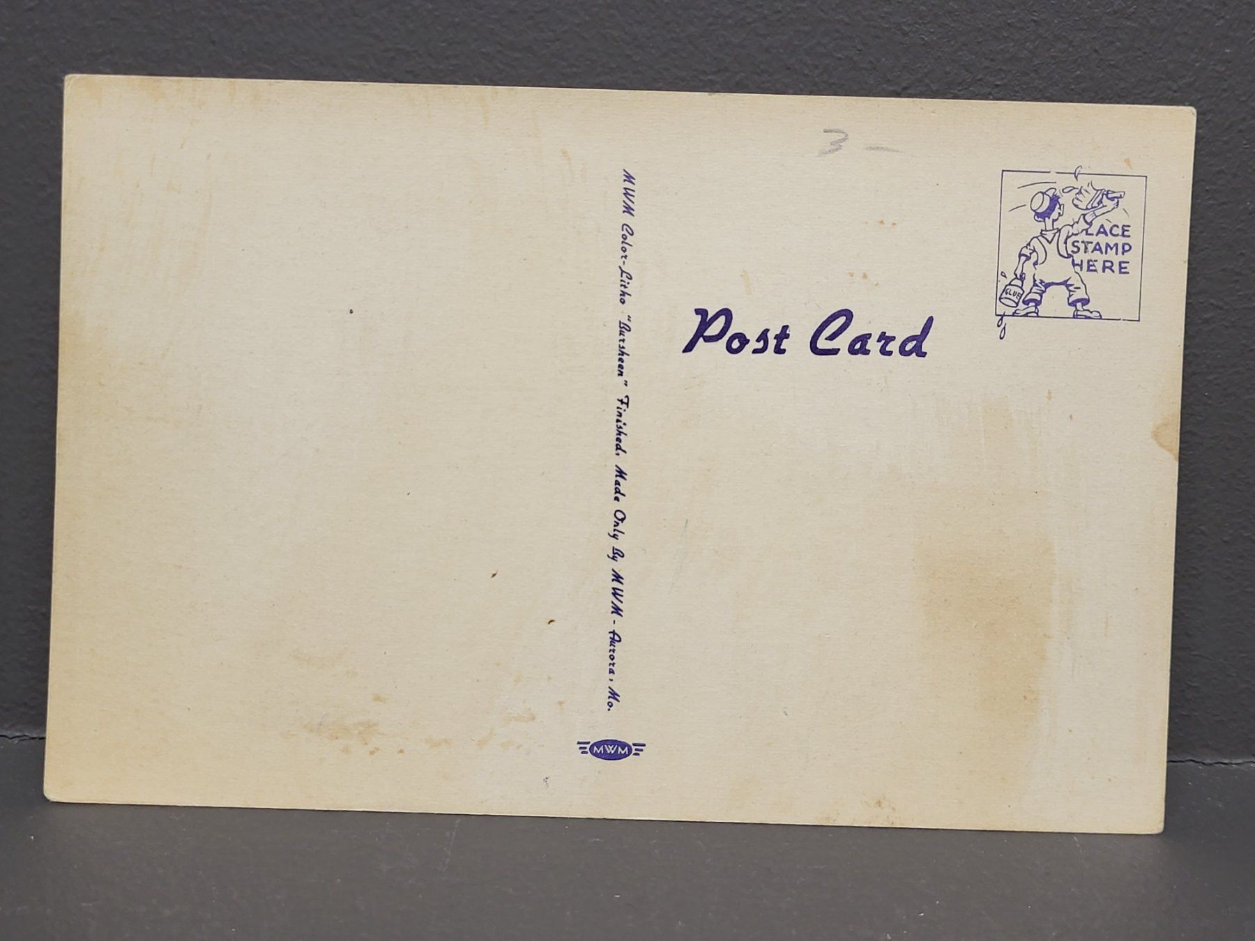 Cartoline postali: Vintage Postkarte "Scottie Says" – Usato da Zürich venduto da BOAC1943 1