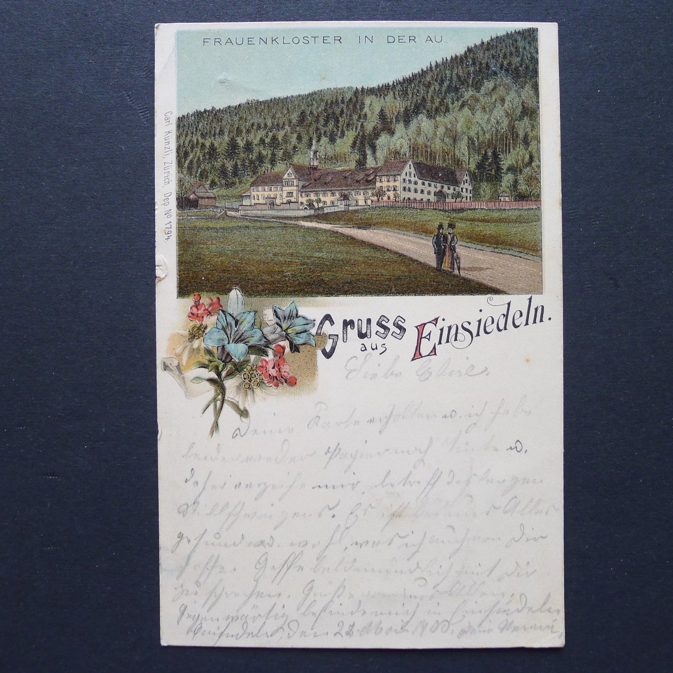 Cartoline postali: 1900, EINSIEDELN SZ, Litho, antike Ansichtskarte – Usato da Ebikon venduto da SilvioFreund