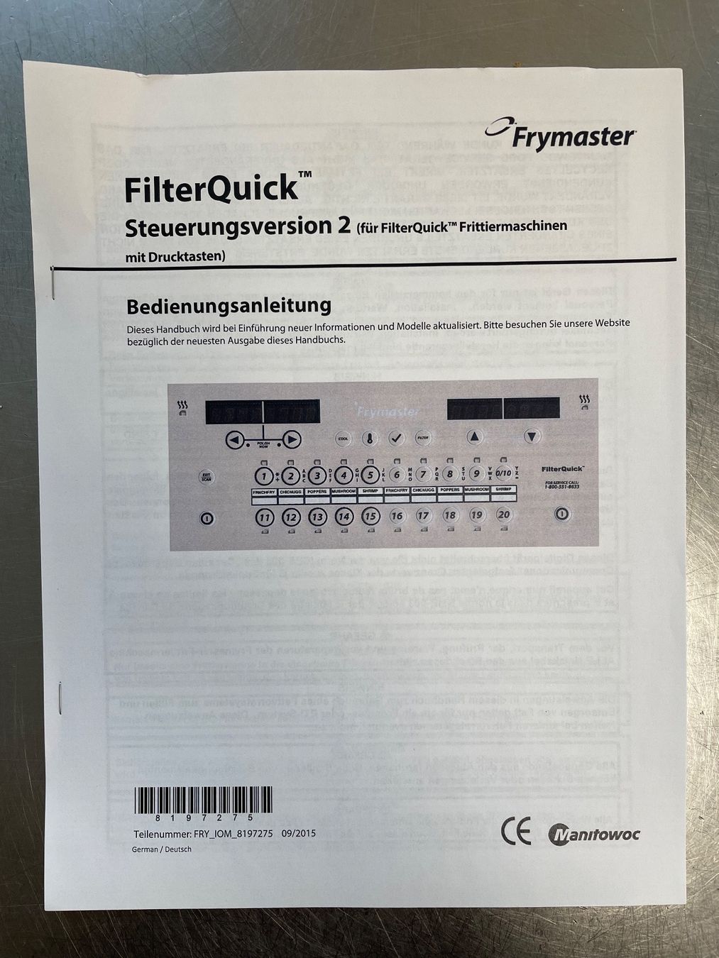 Elettrodomestici da cucina: Frymaster Fritteuse FilterQuick 3 Becken – Usato da Zürich venduto da Farbeee 6