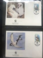 Weihnachtsinsel 1990 Satz WWF Graufusstölpel Ersttagsbriefe