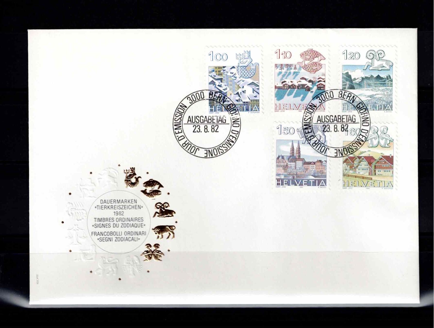 Tutti i francobolli: CH FDC Satz 1982 – Usato da Koblenz venduto da Markenhimmel