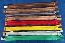 8 STÜCK RIRI REISSVERSCHLÜSSE NEU ALLE 40CM