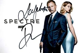 BOND SPECTRE topCAST Daniel CRAIG and Lea SEYDOUX / AUTOG.