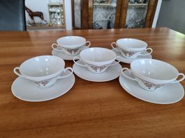 Rosenthal Porzellan Romanze Orchidee 5 Suppentassen