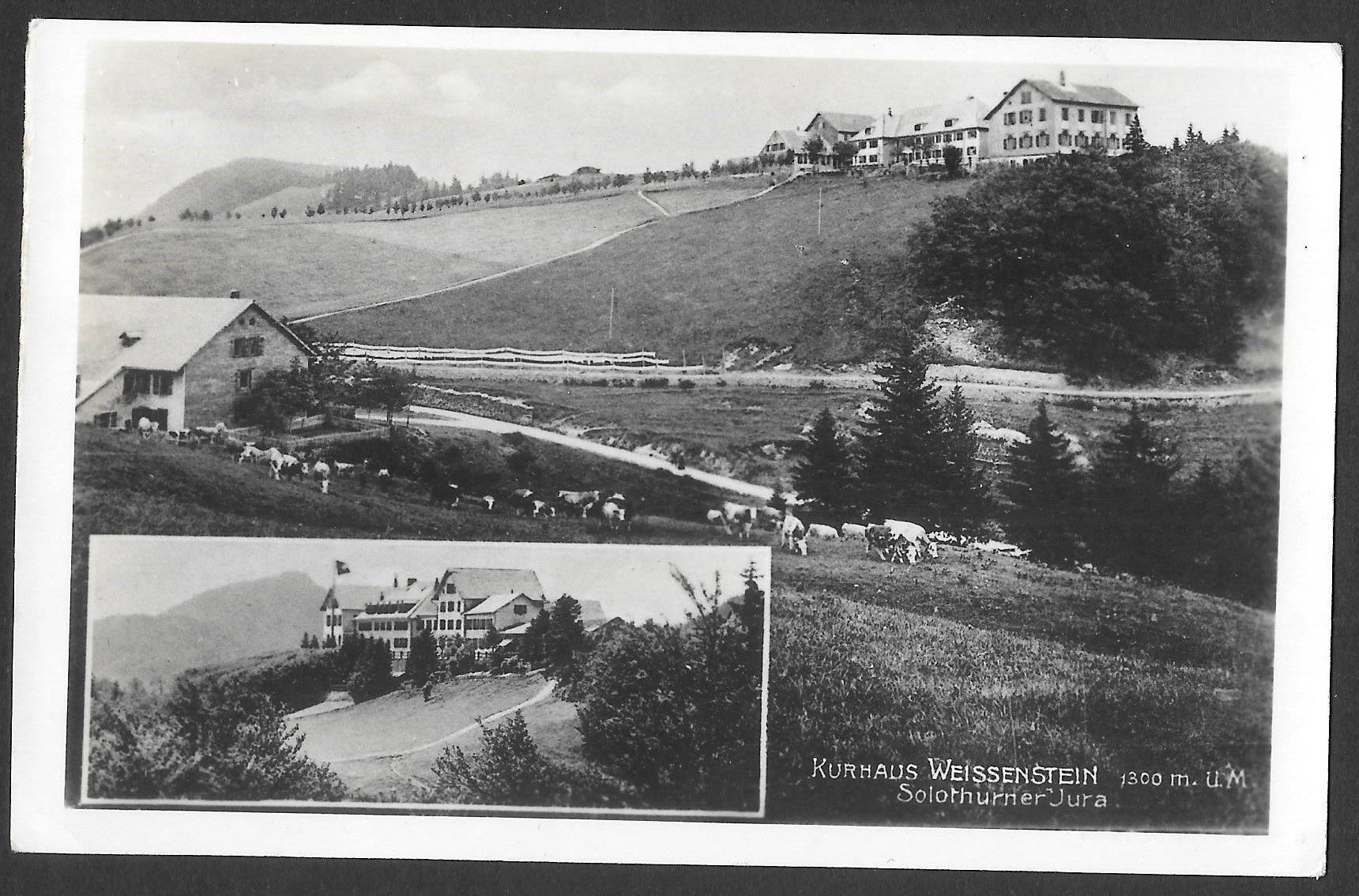 Cartoline postali: Solothurn Kurhaus Weissenstein 2 Bilder – Usato da Olten venduto da clotaldi