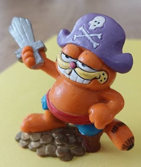 Bullyland Figuren: Garfield - PIRAT - Schwert - BULLY 1981 – Gebraucht aus Walenstadt von Numis68 1