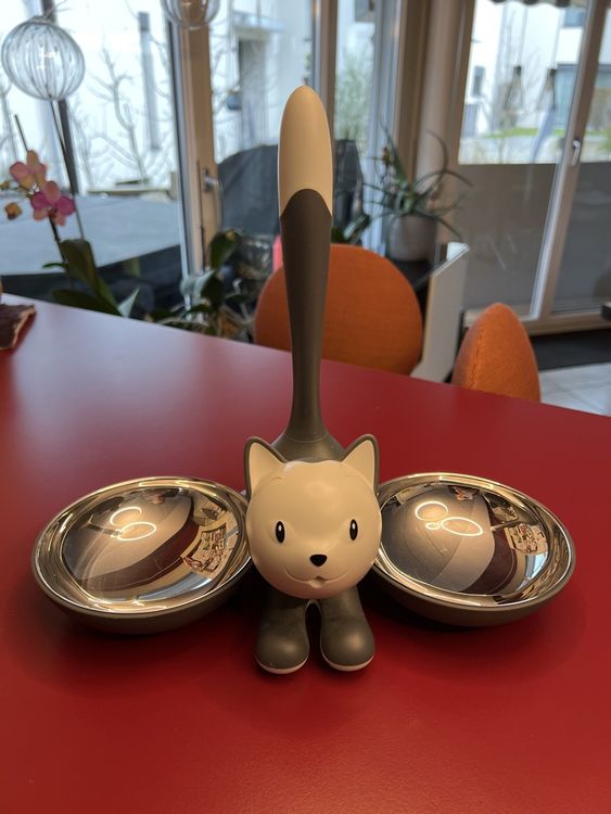 Rae Dunn Keramik-Futternapf Für Katzen – Handgemacht, 11,4 Cm, Schlichtes Design