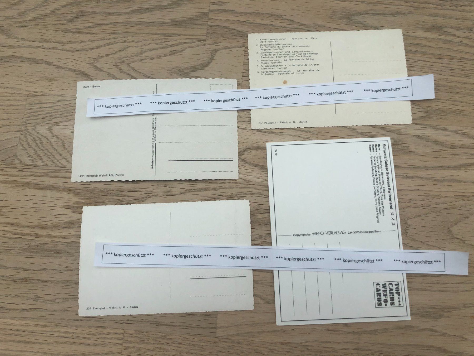 Cartoline postali: 4x Bern Luft und Stadt AK – Nuovo (secondo la descrizione) da Hefenhofen venduto da Bierinder 1