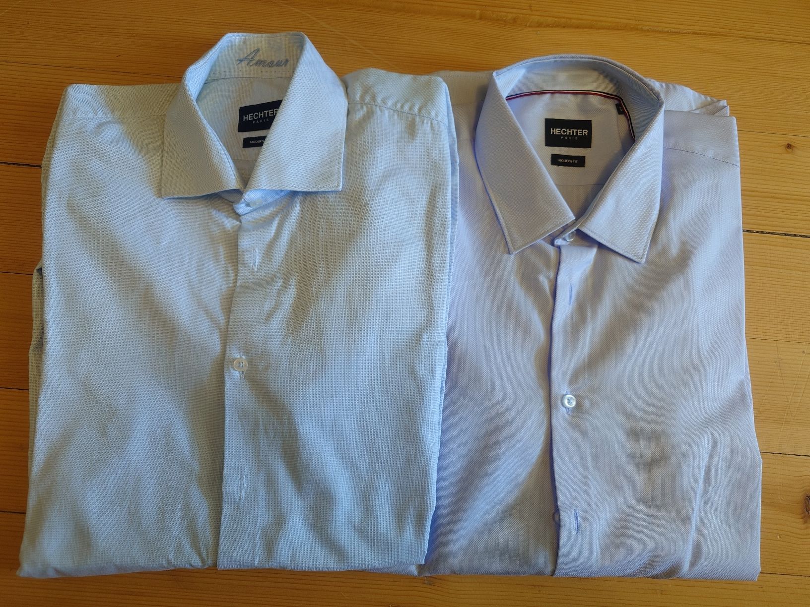 Daniel Hechter Camicie: 2 Hechter Hemden, hellblau, Grösse 40, modern Fit – Usato da Bern venduto da Ricardodude73