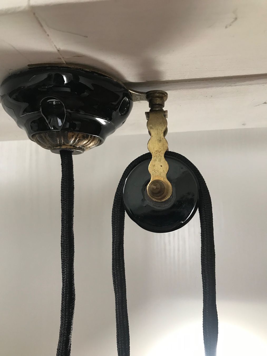 Lampen: Zuglampe wunderschön mit Opalinglas Jugendstil, antik – Gebraucht aus Niederurnen von Guste 2