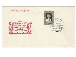 Liechtenstein, FDC 1956 Prinz Joh. Adam, Vaduz 21.8.1956