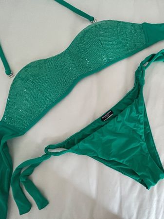 CALZEDONIA Bikini Bandeau-Form M + Slip M