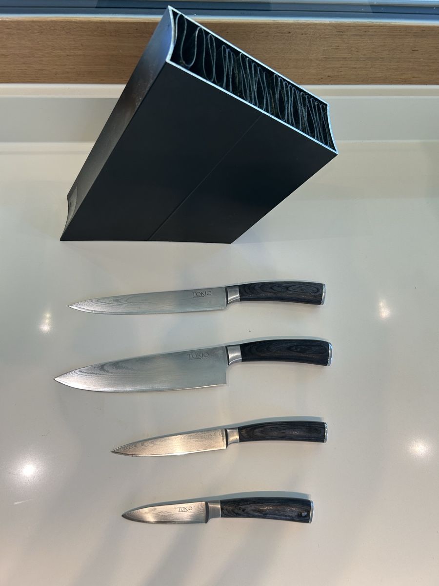 Coltelli: SCHARFES Messer Set Tokio mit 4 Messern und Messerblock – Usato da Zürich venduto da Boon99 3