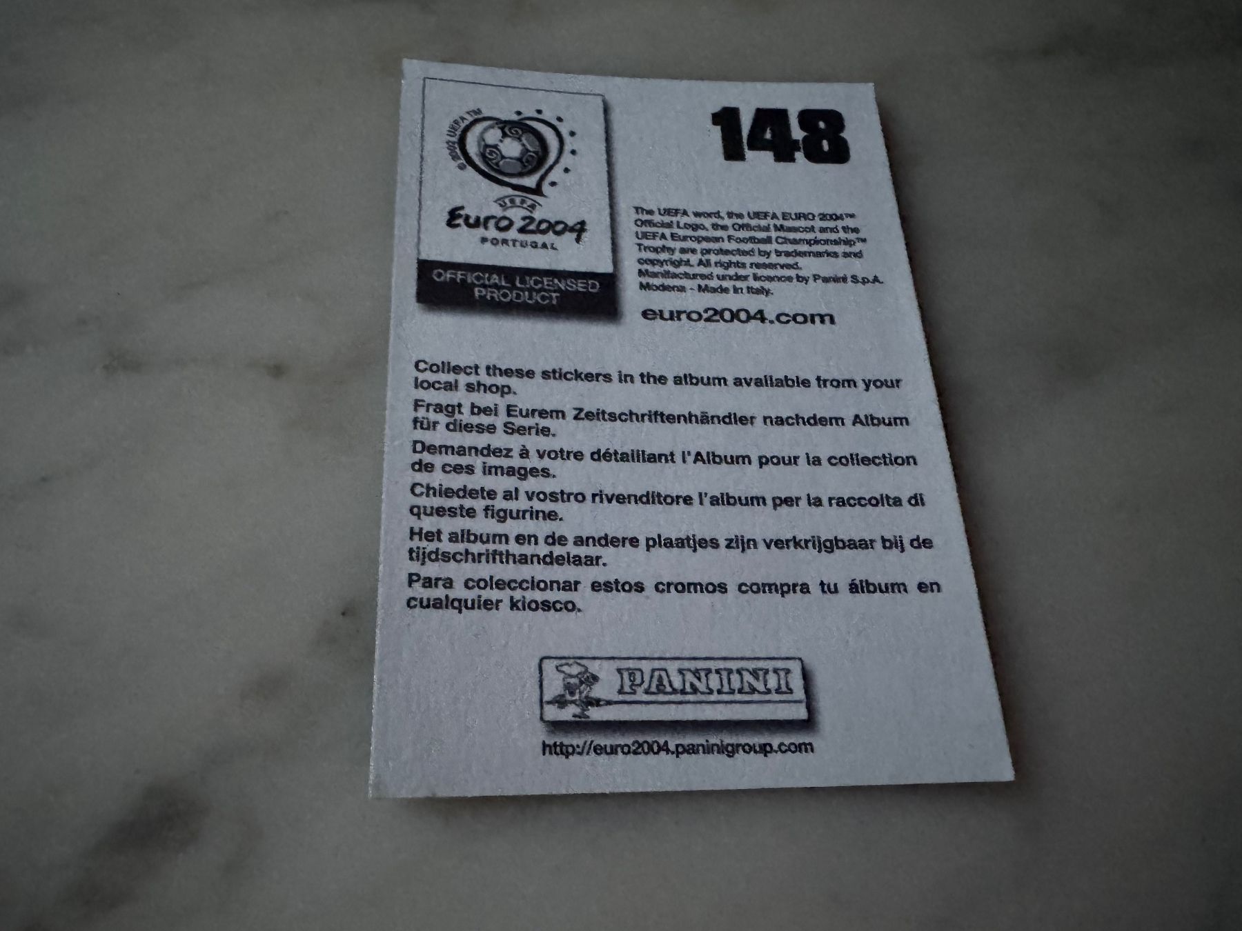 Panini Carte collezionabili: Sammelbild Raphäel Wicky Euro 2004 Panini 148 – Nuovo (secondo la descrizione) da hägendorf venduto da twilightprincess 1