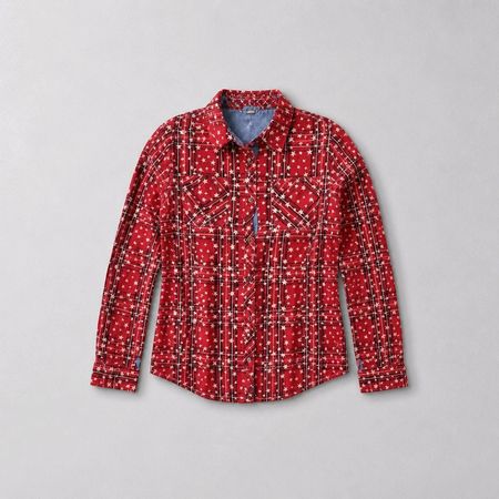 Karo Bluse mit Sternen Tommy Hilfiger Gr. XS
