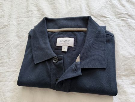 Armani Collezioni Polo Shirt Grösse L Navy