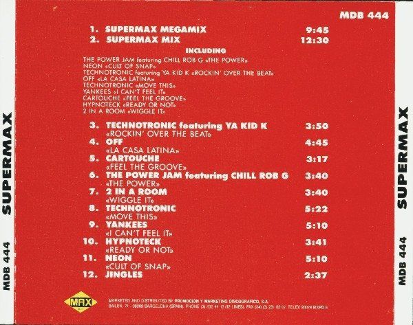 CD: Various – Supermax - Vergriffene Spain Pressung - a – Usato da Brittnau venduto da Zibu 1