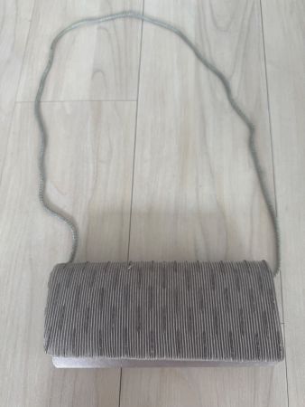 Elegante Handtasche/Clutch in Taupe