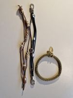 3 elegante Armbänder-Sets – Leder & Metall