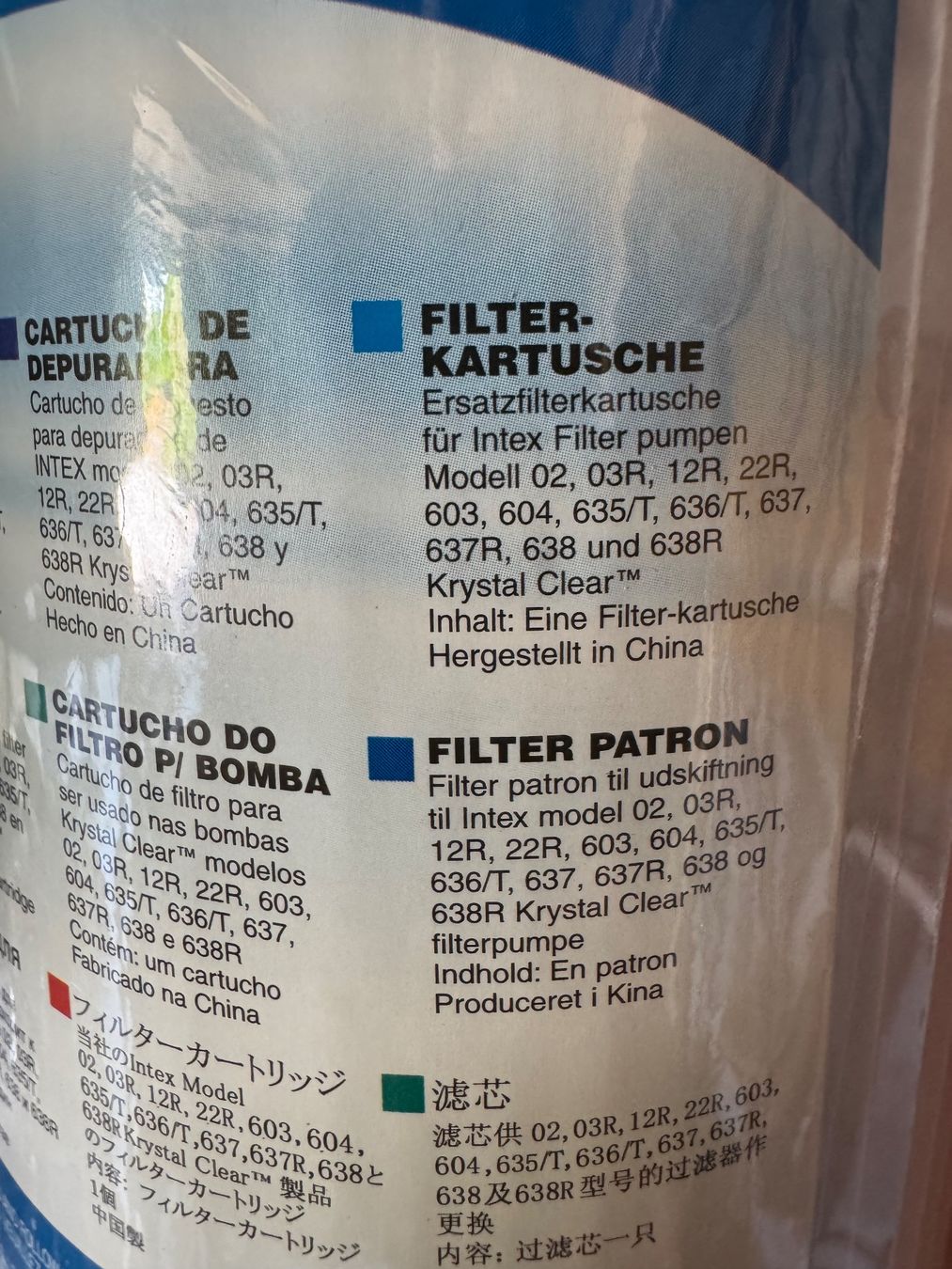 Intex Accessoires de piscine: Filterkartouche für Intexfilterpumpe – Neuf avec emballage d'origine à Oberburg par Grauspecht 1