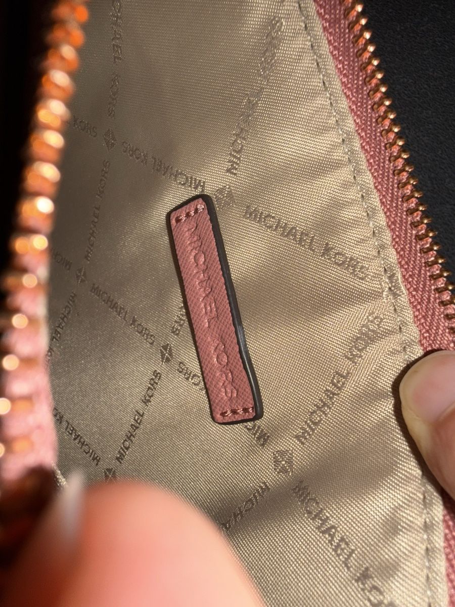 Michael Kors Borse da donna: Michael Kors Leder Organizer Pouch Rosa Roségold – Nuovo (secondo la descrizione) da Genève venduto da mimi479247 3