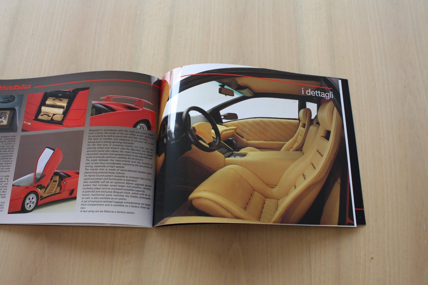 Lamborghini Documenti: Lamborghini Diablo Prestige Hochglanz Prospekt 1990 – Usato da Wikon venduto da erwin400 8
